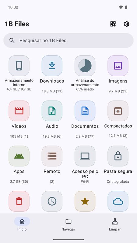 1B Files: Todo o seu celular num relance