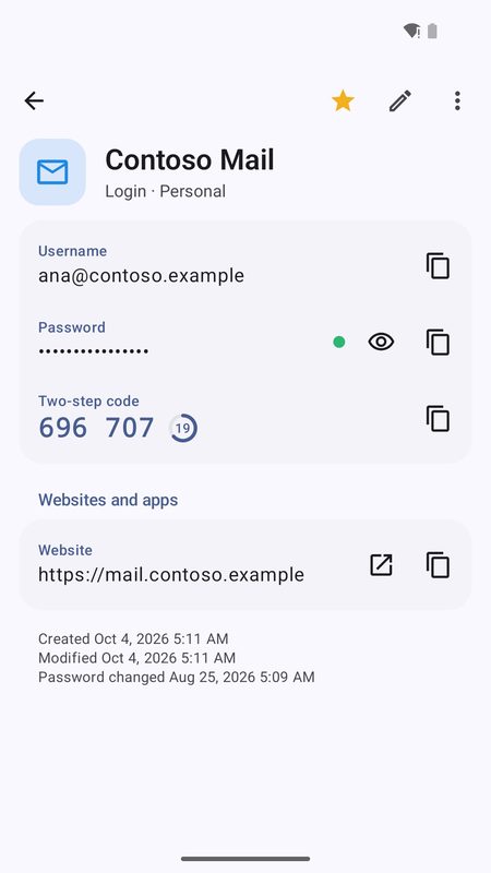 1B Pass: A login with its two-step code