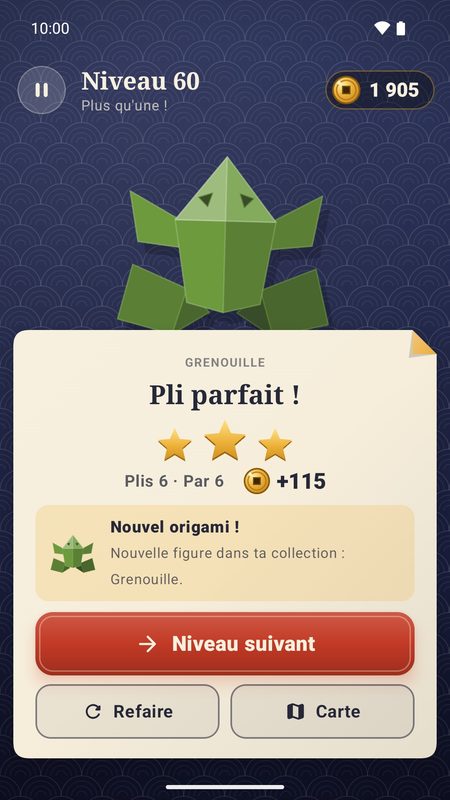 1B Fold: Pli parfait