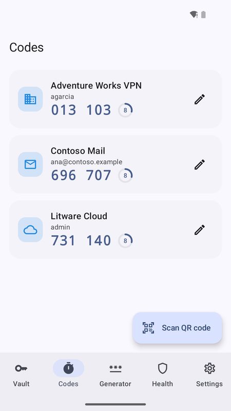 1B Pass: Built-in authenticator