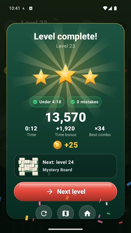1B Mahjong: Stars for a good time and clean play