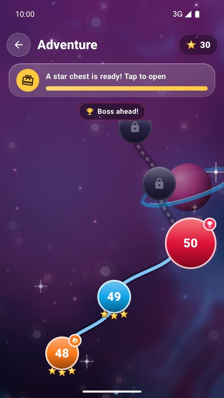 1B Rotate: Adventure map with boss, hard and treasure levels