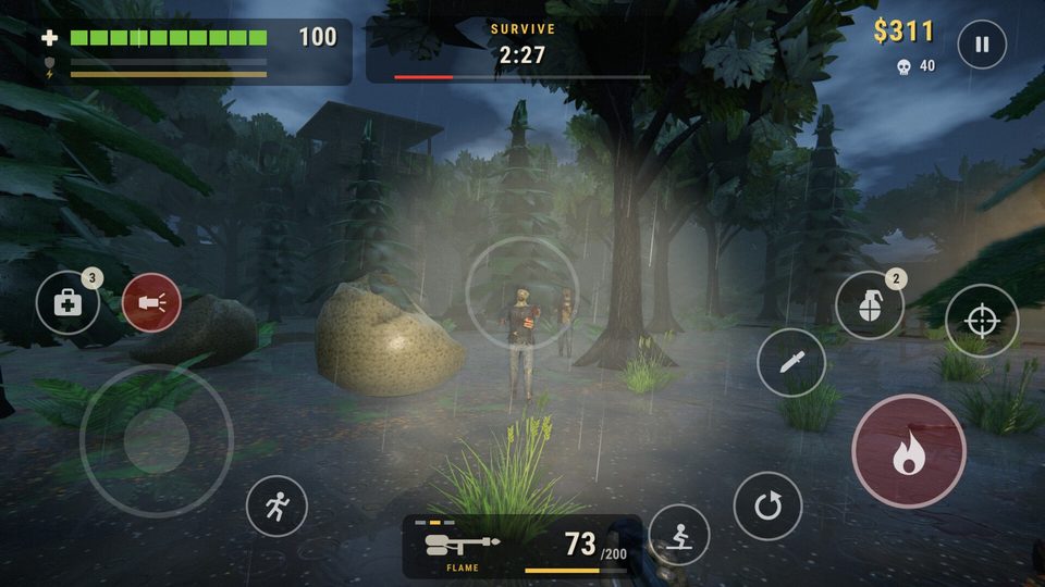 1B Zombie Hunter: Forest camp